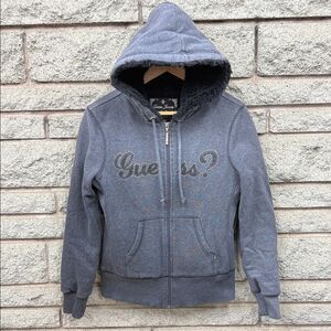 Guess Women's Charcoal Bomber Jacket
